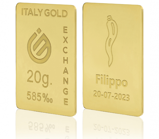 Sztabka Złota Róg szczęścia 14kt 20gr IGE GOLD